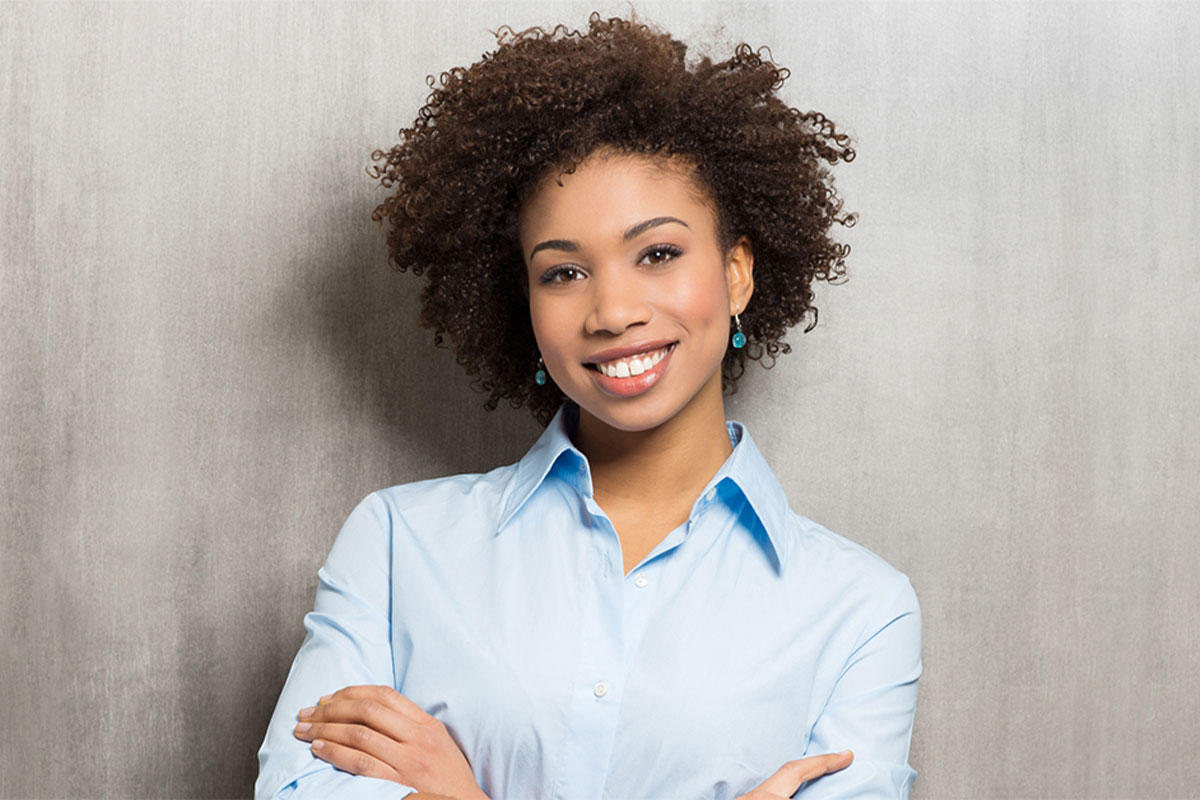 Beautiful woman smiling