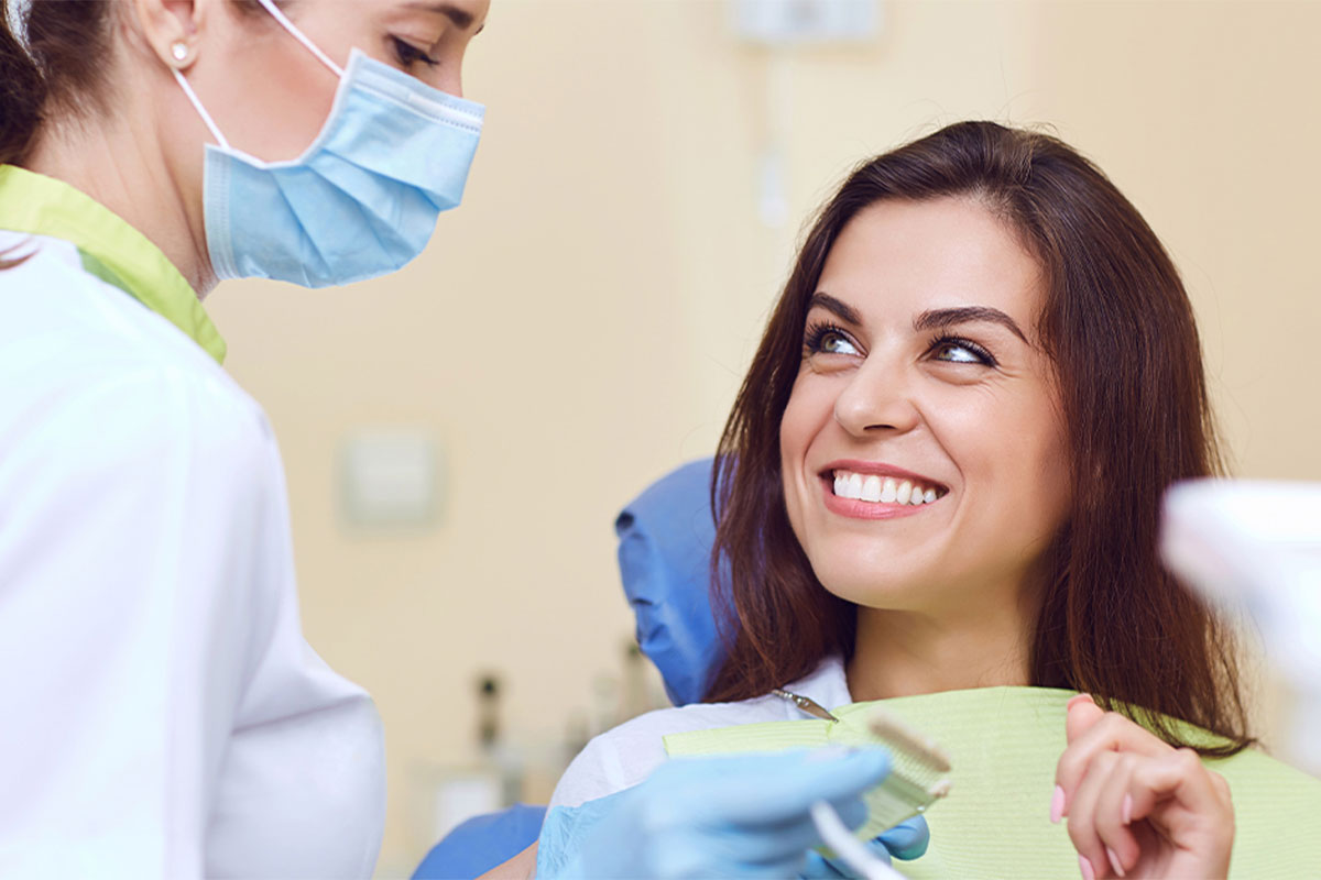 Patient in the dental