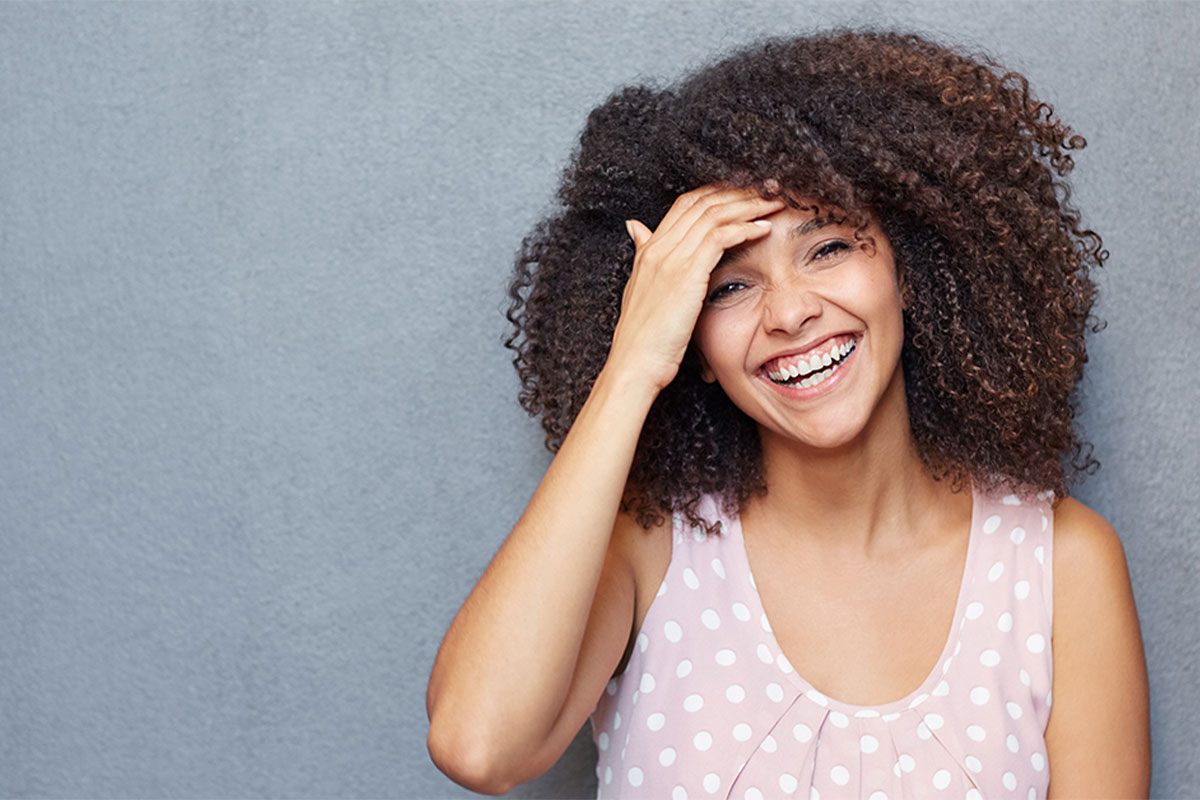 Beautiful woman smiling