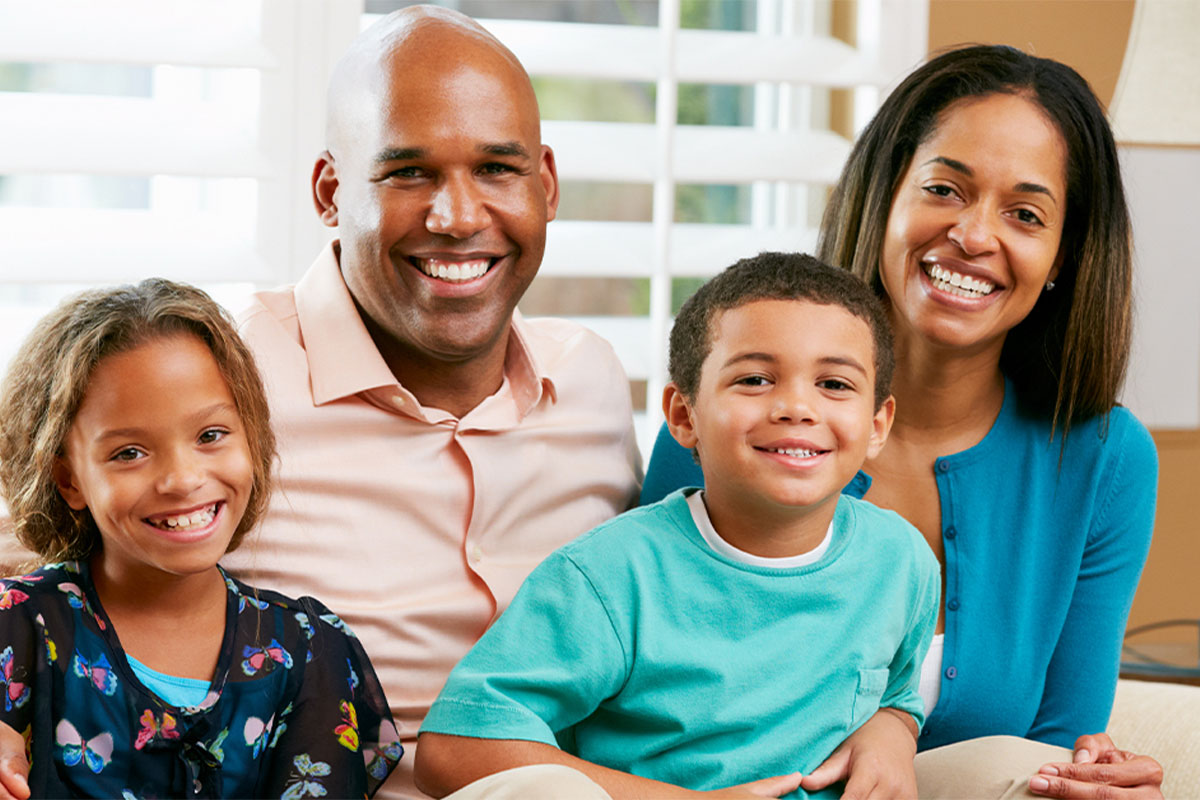 Beautiful happy family