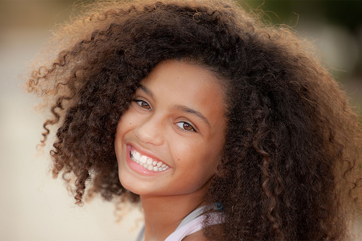 Beautiful woman smiling